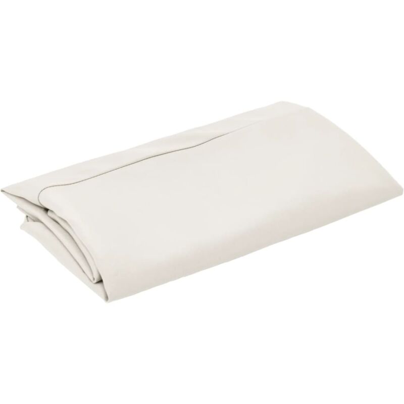 

vidaXL Tela de repuesto para sombrilla blanco arena 300 cm