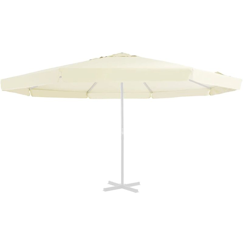 

Tela de repuesto para sombrilla color arena 500 cm - Vidaxl