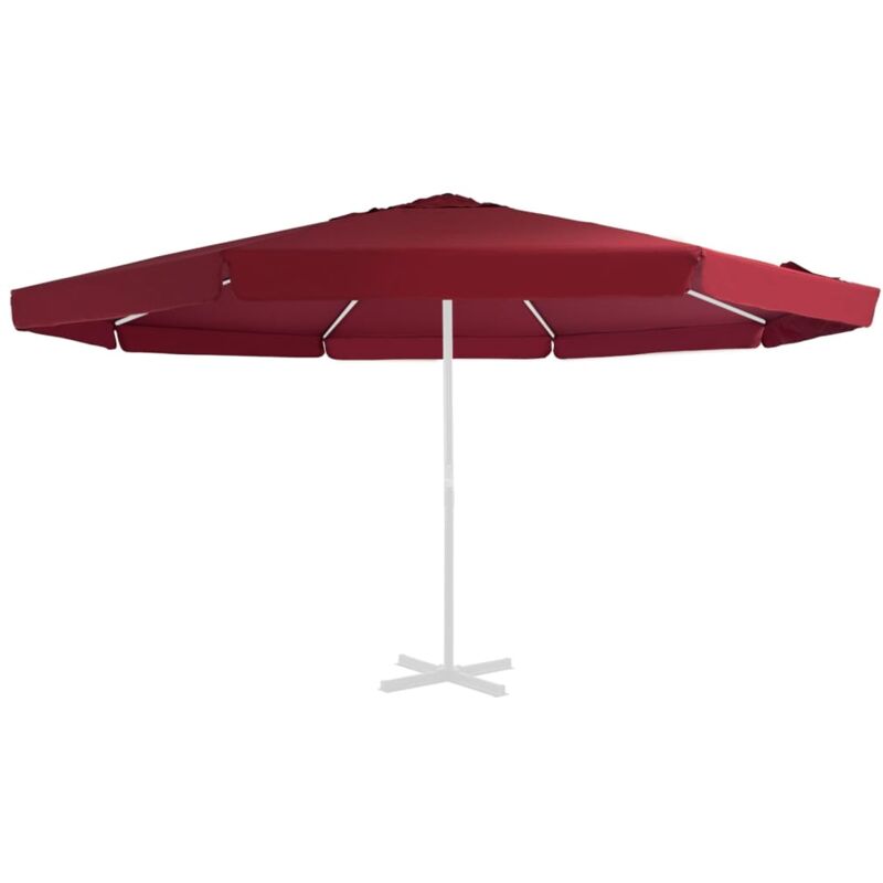 

Tela de repuesto para sombrilla rojo burdeos 500 cm - Vidaxl