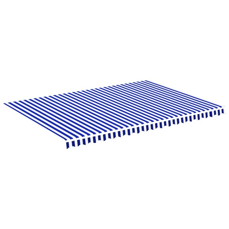 

Tela de repuesto para toldo azul y blanco 5x3,5 m - Azul - Vidaxl