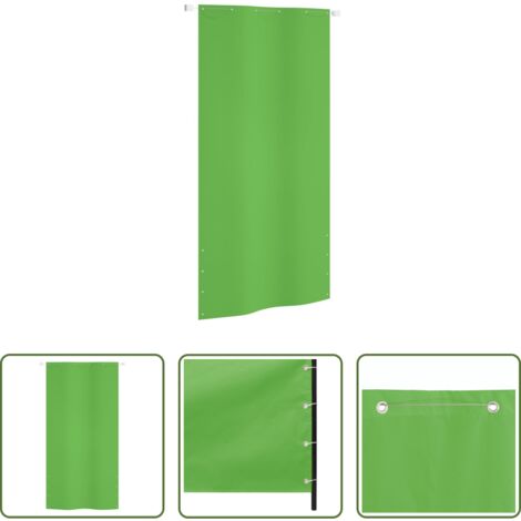 vidaXL Tela frangivista -  Paravento per Balcone Verde Chiaro 120x240 cm in Tessuto Oxford