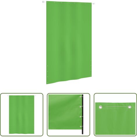 vidaXL Tela frangivista -  Paravento per Balcone Verde Chiaro 160x240 cm in Tessuto Oxford