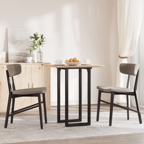 vidaXL Telaio Gambe a O per Tavolo da Pranzo 40x40x73 cm in Acciaio