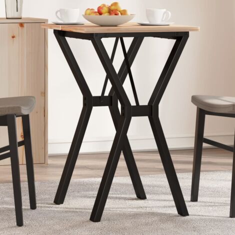 vidaXL Telaio Gambe a Y per Tavolo da Pranzo 50x40x73 cm in Acciaio