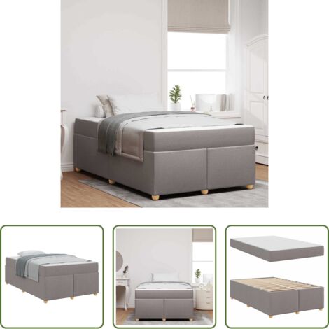 vidaXL Telaio letto -  Struttura del letto con materasso Talpa 120 x 190 cm Tessuto
