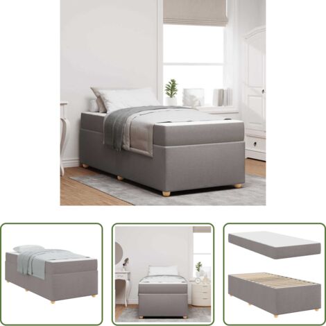 vidaXL Telaio letto -  Struttura del letto con materasso Talpa 80 x 200 cm Tessuto