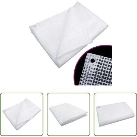 vidaXL Telo da giardino -  Telone Leno 140 g/m² 6x8 m Bianco