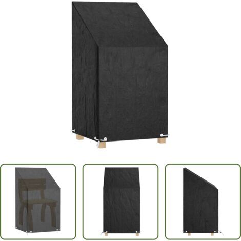 vidaXL Telo per sedile da giardino -  Copri Sedia da Giardino 8 Occhielli 65x65x80/120 cm Polietilene