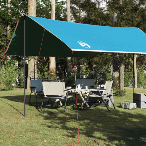 vidaXL Telone da Campeggio Blu 460x305x210 cm Impermeabile