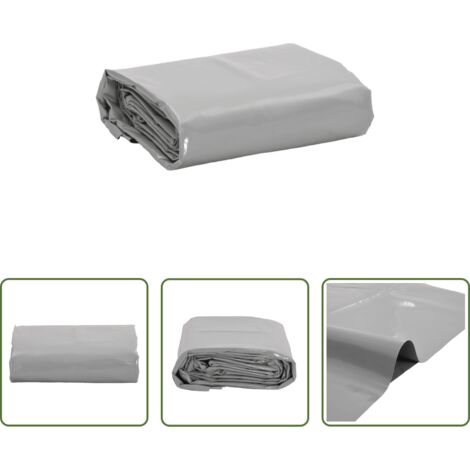 vidaXL Telone per auto -  Telone Grigio 1,5x20 m 650 g/m²