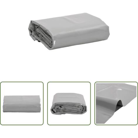 vidaXL Telone per auto -  Telone Grigio 6x8 m 650 g/m²