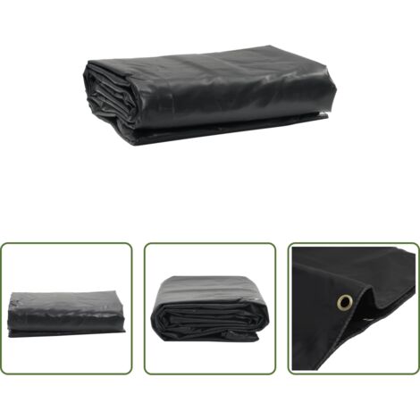vidaXL Telone per auto -  Telone Nero 5x7 m 650 g/m²