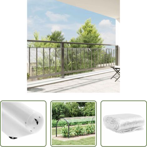 vidaXL Telone per esterno -  Telone Trasparente con Occhielli 1x10 m in PVC