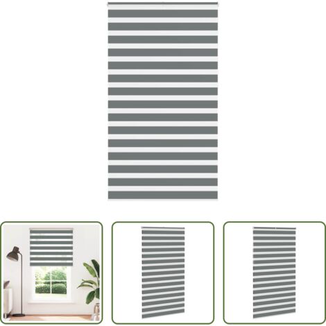 vidaXL Tenda a due strati -  Tenda a Rullo Zebra Larghezza Tessuto 120,9 cm Poliestere
