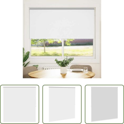 vidaXL Tenda a parete -  Tenda a rullo oscurante 164,4x175 cm Tessuto Larghezza 160 cm bianco