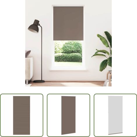 vidaXL Tenda a parete -  Tenda a rullo oscurante 84,4x230 cm Tessuto Larghezza 80 cm caffè