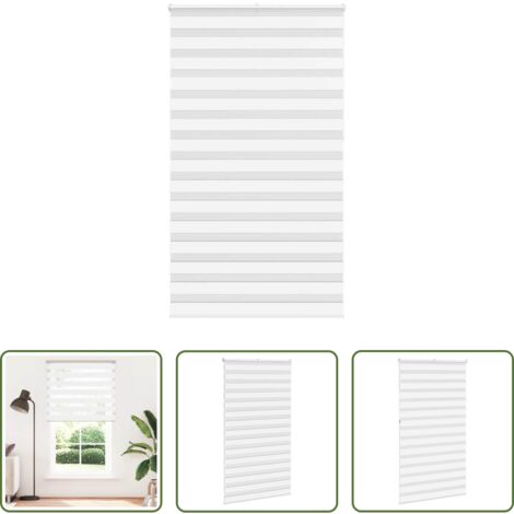 vidaXL Tenda a rullo con catena -  Tenda a Rullo Zebra Larghezza Tessuto 115,9 cm Poliestere