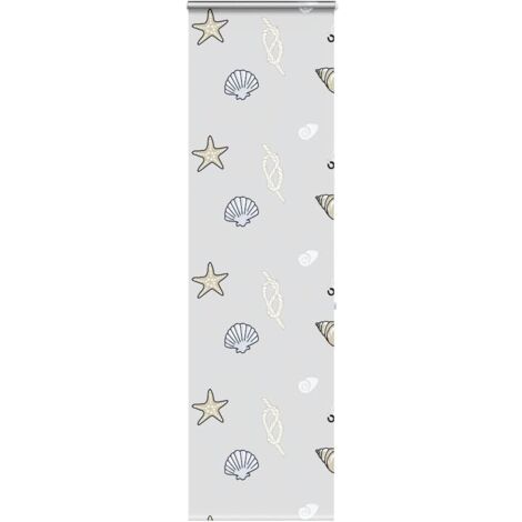 vidaXL Tenda a Rullo per Doccia Cassonetto 80x240 cm Larghezza Tessuto