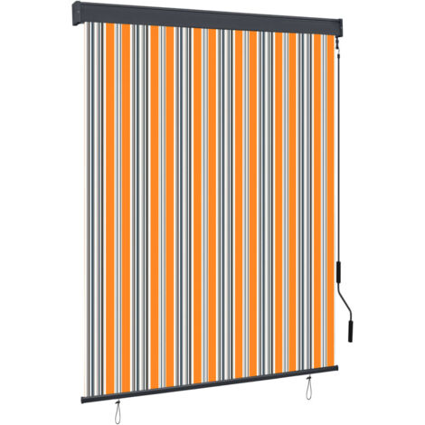 vidaXL Tenda a Rullo per Esterni 140x250 cm Giallo e Blu