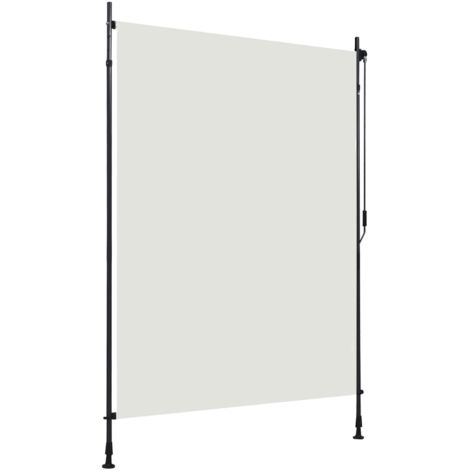 vidaXL Tenda a Rullo per Esterni 150x270 cm Crema