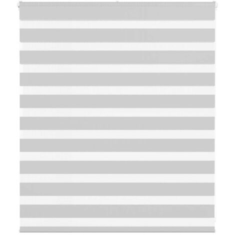 vidaXL Tenda a Rullo Zebra Larghezza Tessuto 130,9 cm Poliestere