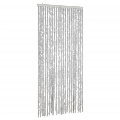 vidaXL Tenda Antimosche Grigia 90x220 cm in Ciniglia