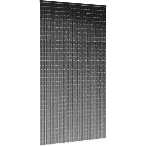 vidaXL Tenda Antimosche per Porte Grigio Scuro 120x220 cm Bambù