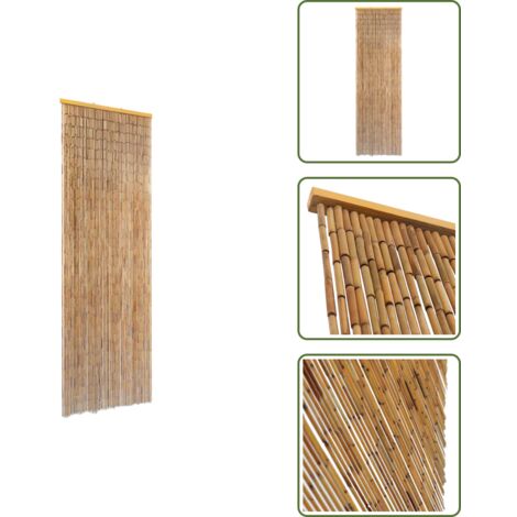 - vidaXL Tenda Antimosche per Porte in Bambù 56x185 cm -