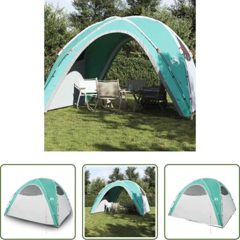 vidaXL Tenda da campeggio -  Tenda per Feste VerdeImpermeabile