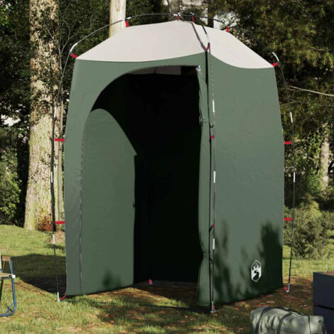 vidaXL Tenda da Doccia Verde Impermeabile