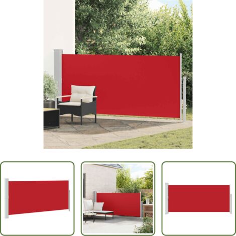 vidaXL Tenda da giardino -  Tenda da Sole Laterale Retrattile 140 x 300 cm Rossa