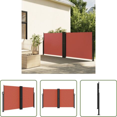 vidaXL Tenda da giardino -  Tenda da Sole Laterale Retrattile Terracotta 140x1000 cm