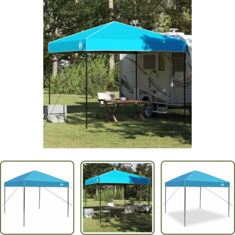 vidaXL Tenda da giardino -  Tenda Gazebo Blu 243 x 243 x 251 cm Tessuto