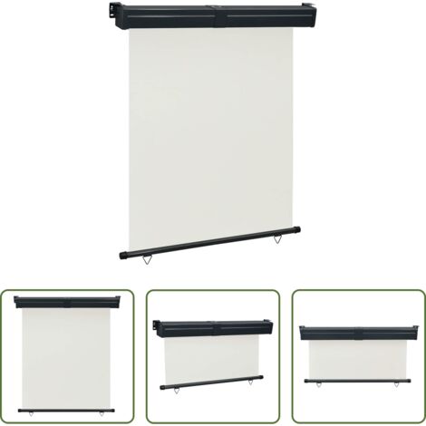 vidaXL Tenda da sole crema -  Tendalino Laterale per Balcone 145x250 cm Crema