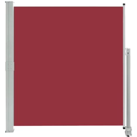 vidaXL Tenda da Sole Laterale Retrattile per Patio 140x300 cm Rossa