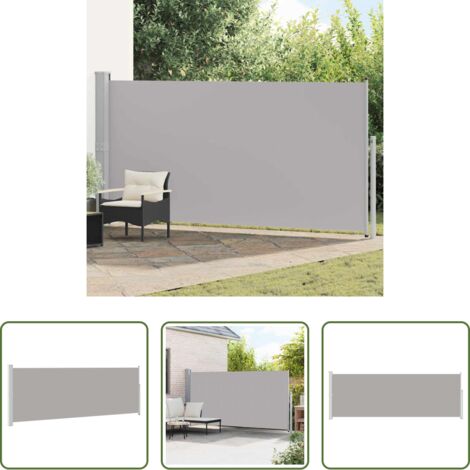 vidaXL Tenda da sole retrattile -  Tenda da Sole Laterale Retrattile 160 x 500 cm Grigia