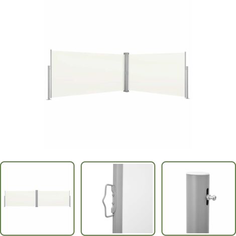 vidaXL Tenda da sole -  Tenda da Sole Laterale Retrattile 160x600 cm Crema