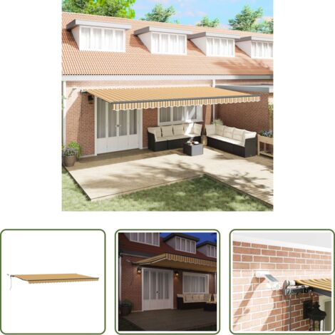 vidaXL Tenda da terrazza -  Tessuto per Tenda con Multicolore 600 × 300 cm Poliestere
