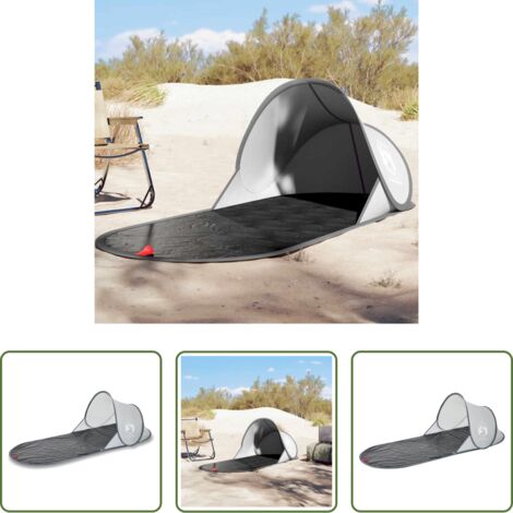vidaXL Tenda impermeabile -  Tenda da Spiaggia Pop-Up Grigia Impermeabile