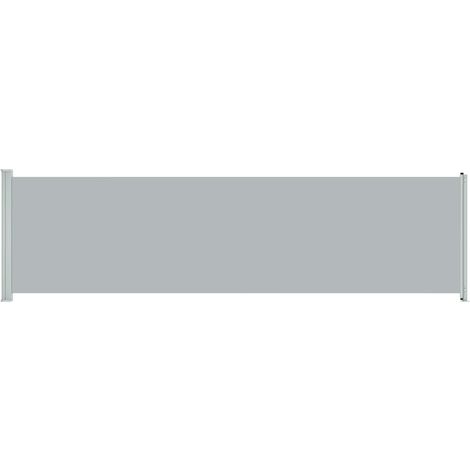BNT Flamingo Tenda Laterale Retrattile per Patio 170x500 cm Grigio