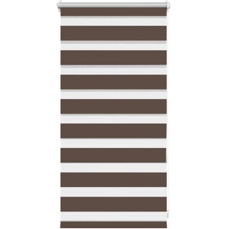 vidaXL Tenda Oscurante a Zebra 40 x 100 cm Caffè