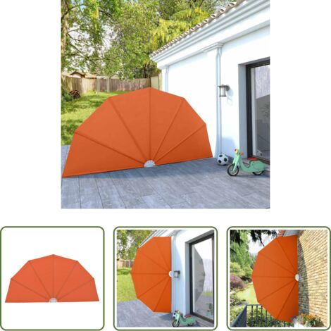 vidaXL Tenda parasole - Tenda Laterale per Terrazza Pieghevole Terracotta 200 cm