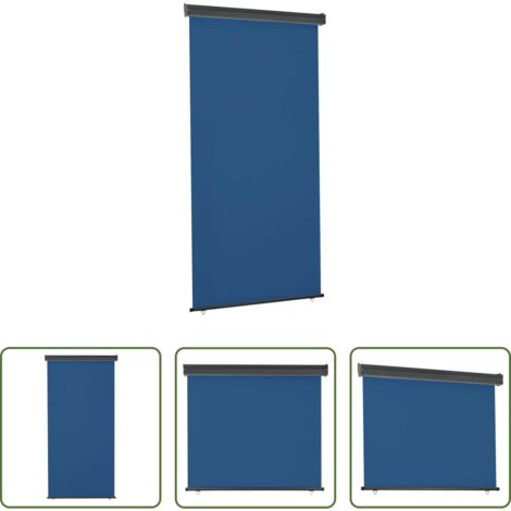 vidaXL Tenda per balcone -  Tendalino Laterale per Balcone 125x250 cm Blu