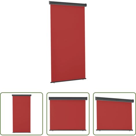 vidaXL Tenda per balcone -  Tendalino Laterale per Balcone 125x250 cm Rosso