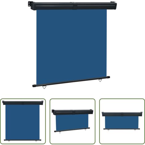 vidaXL Tenda per balcone -  Tendalino Laterale per Balcone 165x250 cm Blu