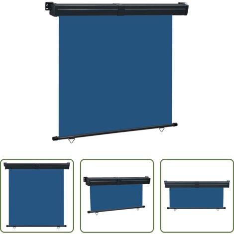 vidaXL Tenda per balcone -  Tendalino Laterale per Balcone 175x250 cm Blu