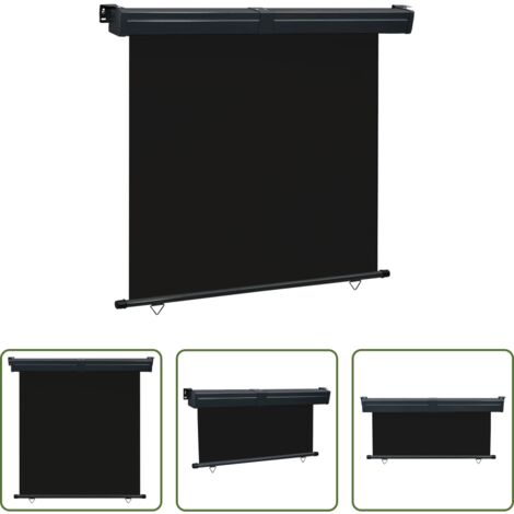 vidaXL Tenda per balcone -  Tendalino Laterale per Balcone 175x250 cm Nero