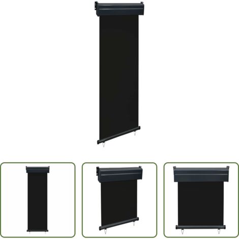 vidaXL Tenda per balcone -  Tendalino Laterale per Balcone 65x250 cm Nero