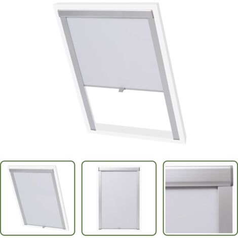 vidaXL Tenda per finestra -  Tenda a Rullo Oscurante Persiana Bianca F06