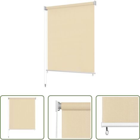 vidaXL Tenda per patio -  Tenda a Rullo per Esterni 220x140 cm Crema